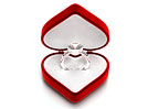 Diamond Ring in Heart Box